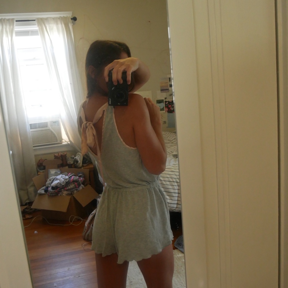 Out from under tie-back romper